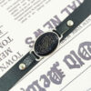 Islamic Leather Bracelet with Agate Stone for Men in Wan Yakad Design