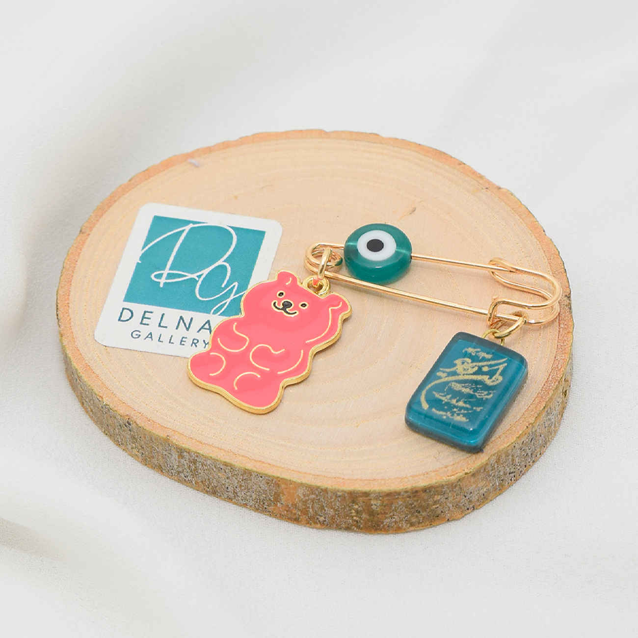 Islamic Pin Brooch for Newborn Van Yakad & Bear Design