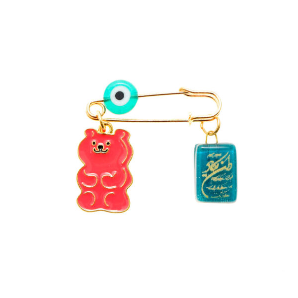 Islamic Pin Brooch for Newborn Van Yakad & Bear Design