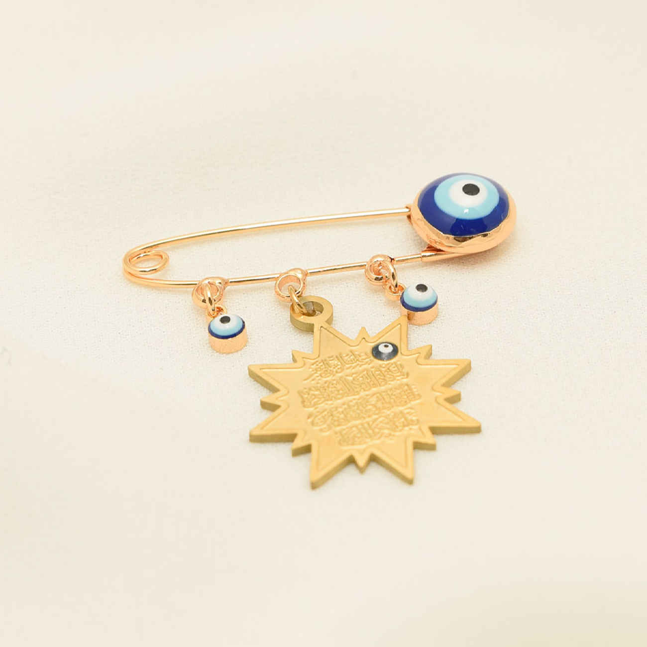 Islamic Pin Brooch for Newborn in Van Yakad Star Design