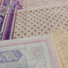 Islamic Prayer Rug Janamaz Padded in Polyester Kaaba Purple