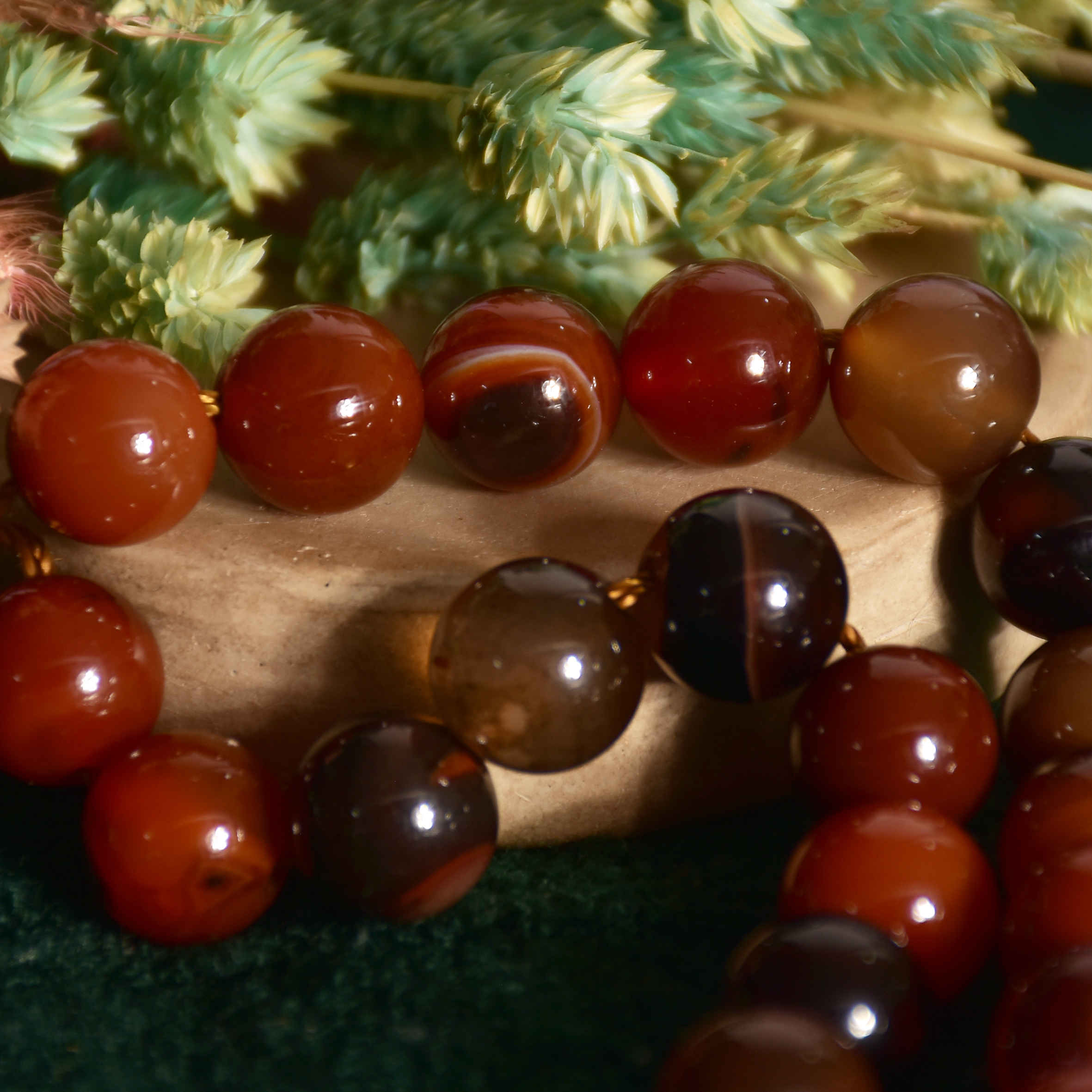 Islamic Sulemani Hakik Rosary Crafted with 33 Prayer Beads Tasbih