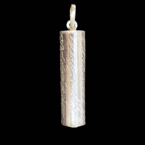 Islamic Silver Pendant for Shia with Imam Jawad Hirz