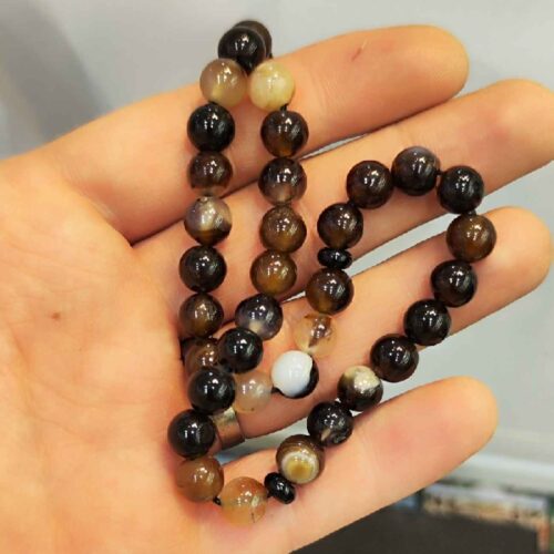 Islamic Sulemani Hakik Rosary Prayer Beads Crafted with 33 Beads Tasbih