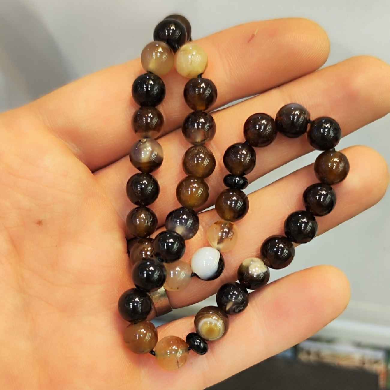 Islamic Sulemani Hakik Rosary Prayer Beads Crafted with 33 Beads Tasbih