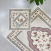 Islamic Thin Prayer Mat Sajadah in Chenille Floral