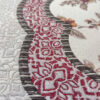 Islamic Thin Prayer Mat Sajadah in Chenille Floral