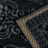 Islamic Velvet Prayer Rug Janamaz Padded Sajadah Black