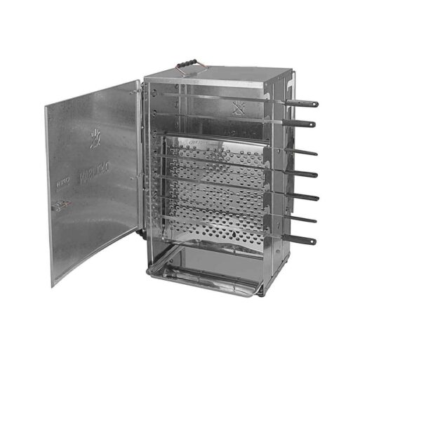 Vertical Kebab Gas Grill Burner - Automatic Rotating with 14-Skewer Stand