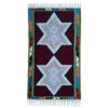 Persian Cotton Kilim Rug Handwoven in Ardabil with Geometric White