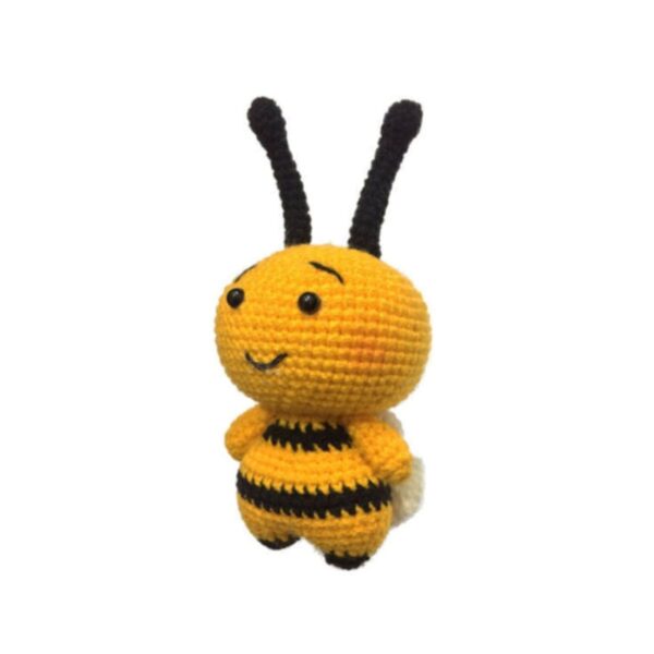 Amigurumi Stuffed Yellow Bee Animal – Handmade Crochet Plush Toy | Cheerful & Soft