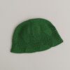 Knitted Turkish Kufi Taqiyah - Muslim Headwear Hat in Green