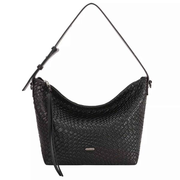 Leather Slouchy Bag - Hobo Style, Model Snake