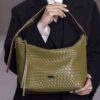 Leather Slouchy Bag - Hobo Style, Model Snake