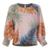 Long Sleeve Blouse for Women with Hawaii Design