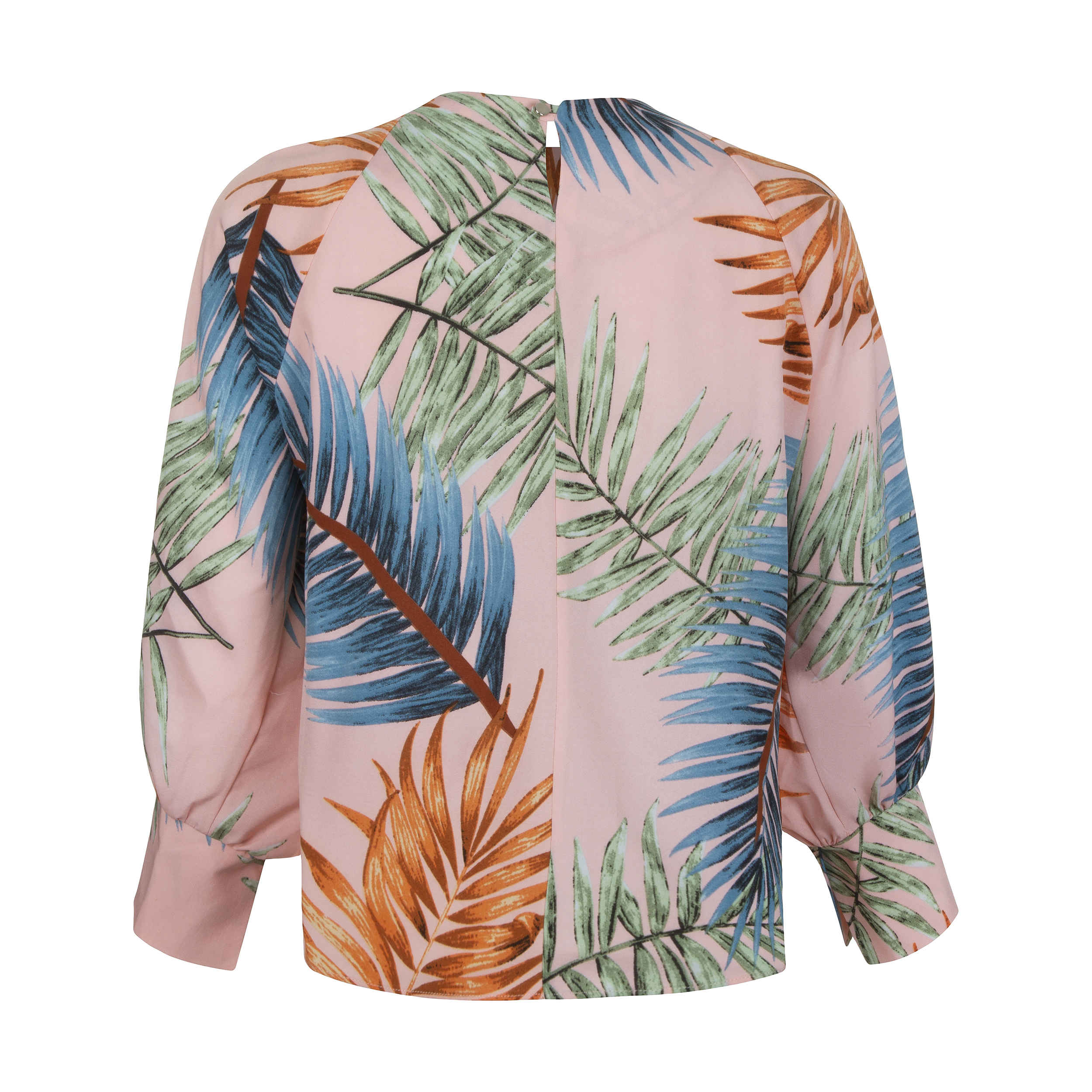 Long Sleeve Blouse for Women with Hawaii Design