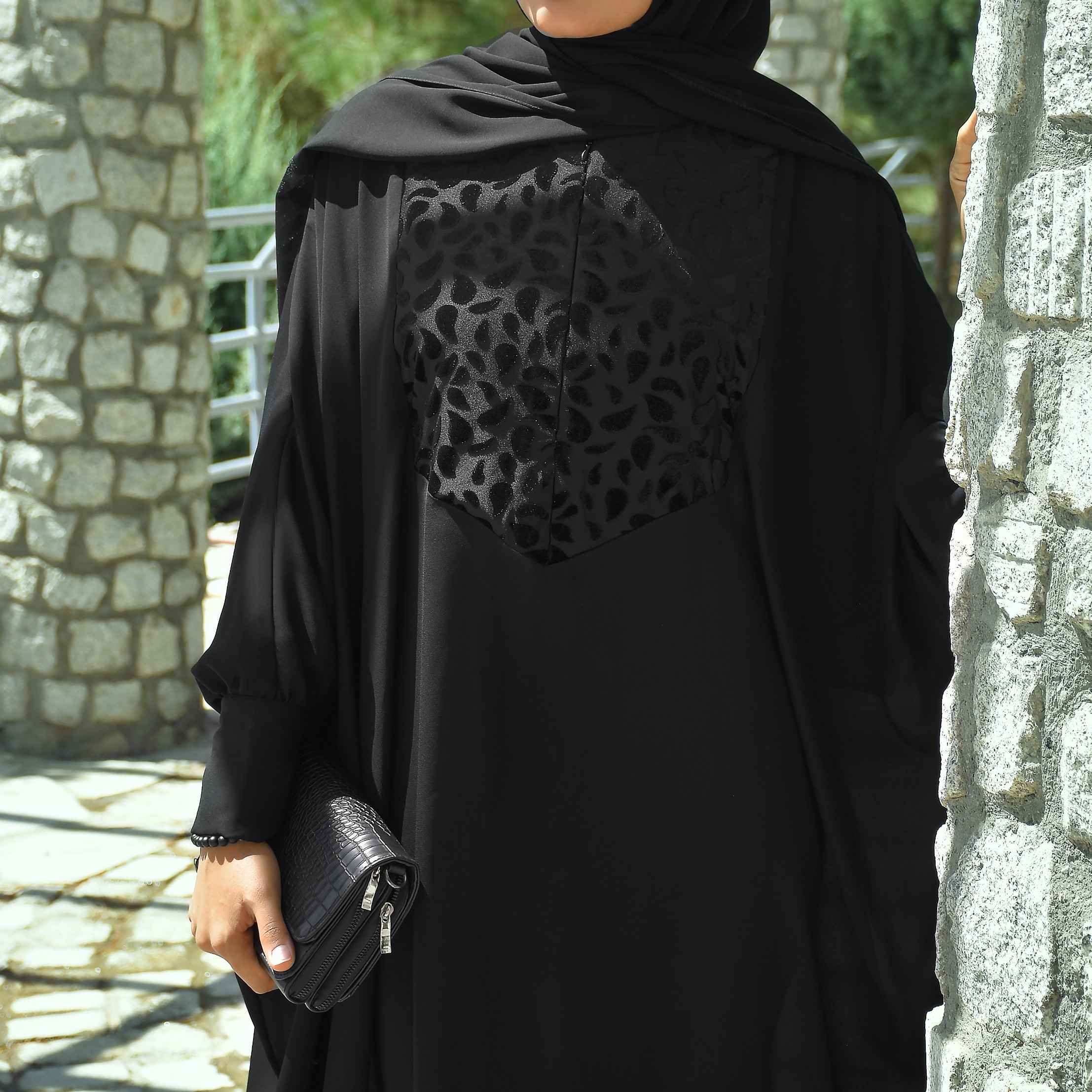 Loose Fit Abaya for Muslim Women in Black
