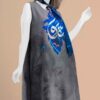 Regular Fit Dress for Women with Calligraphy Model Afaq