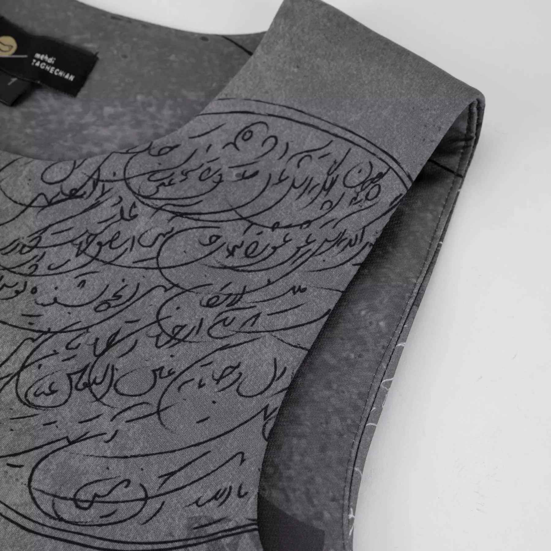 Regular Fit Dress for Women with Calligraphy Model Afaq