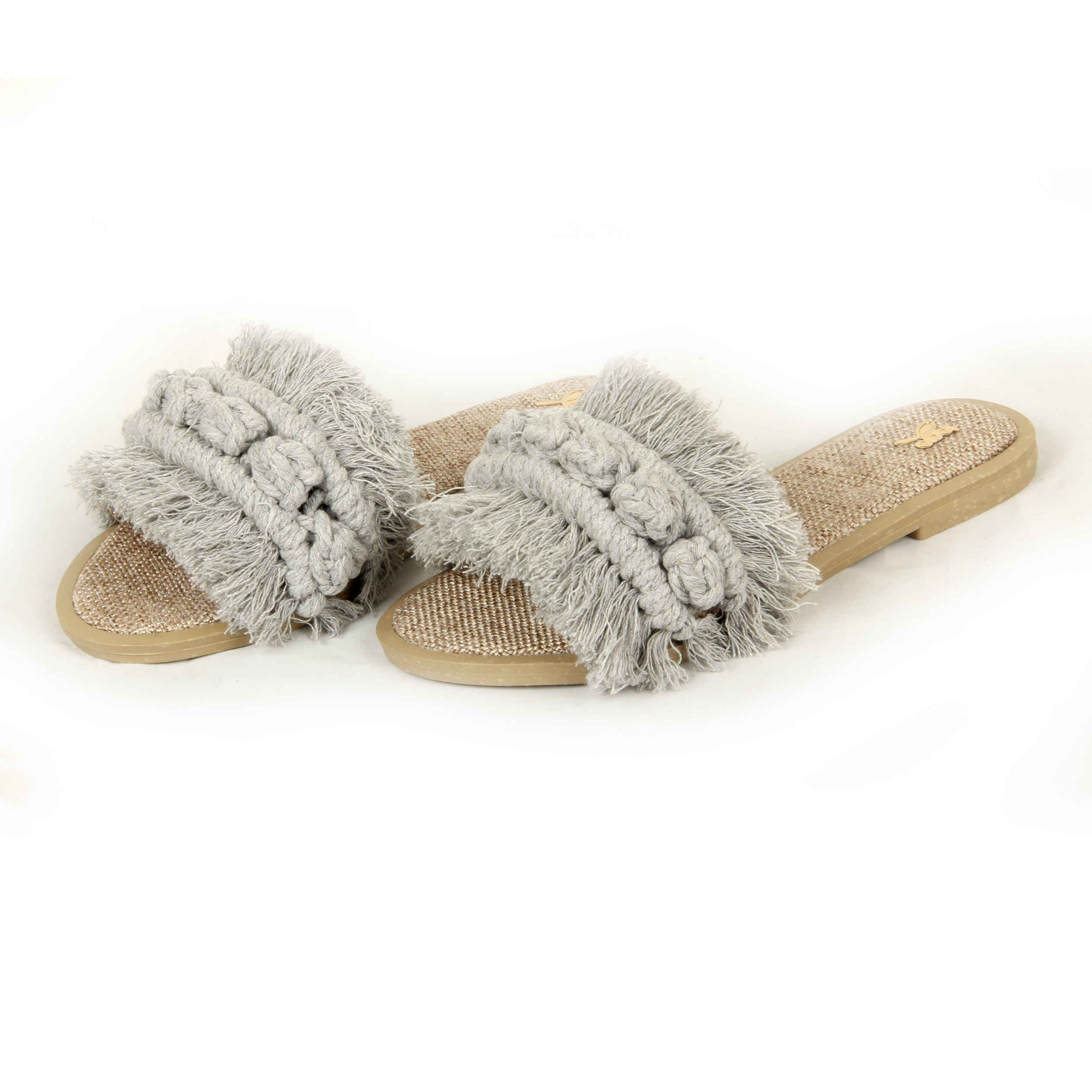 Macrame Boho Chic Slippers Handmade for Women