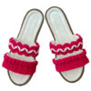 Macrame Flat Slippers for Women Handmade Model Delban