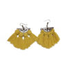 Macrame Hoop Tassel Earrings Model Circle for Women