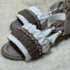 Macrame Sling Back Sandals with Boho Design Handcrafted