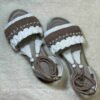 Macrame Sling Back Sandals with Boho Design Handcrafted