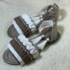 Macrame Sling Back Sandals with Boho Design Handcrafted