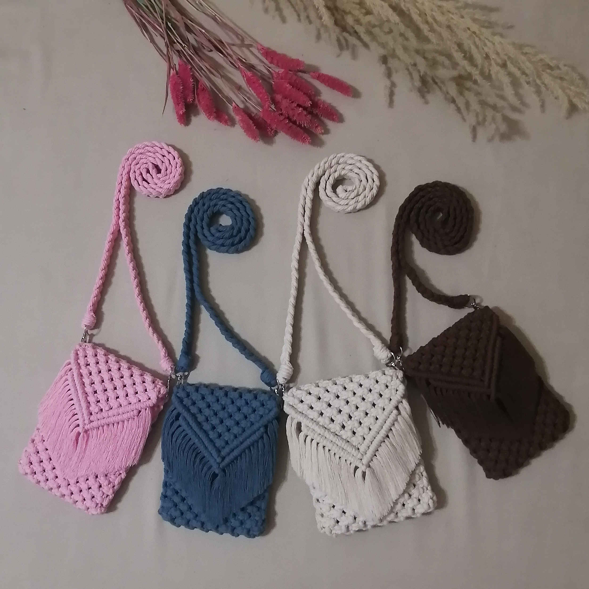 Macrame Sling Bag Handwoven for Women Model Mina