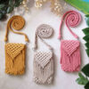 Macrame Sling Bag for Women Handwoven with Boho Design