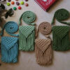 Macrame Sling Bag for Women Handwoven with Boho Design