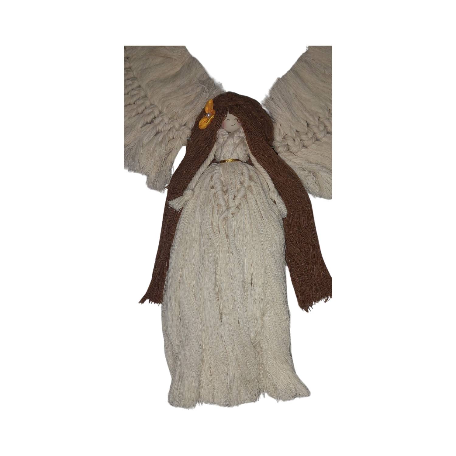 Macrame Wall Hanging Tapestry Art Bohemian Handwoven Model Angel