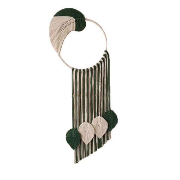 Macrame Wall Hanging Tapestry Art Bohemian Model Leaves