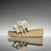 Macrame Wedge Slippers for Women Model Boho