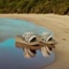 Macrame Wedge Slippers for Women Model Boho
