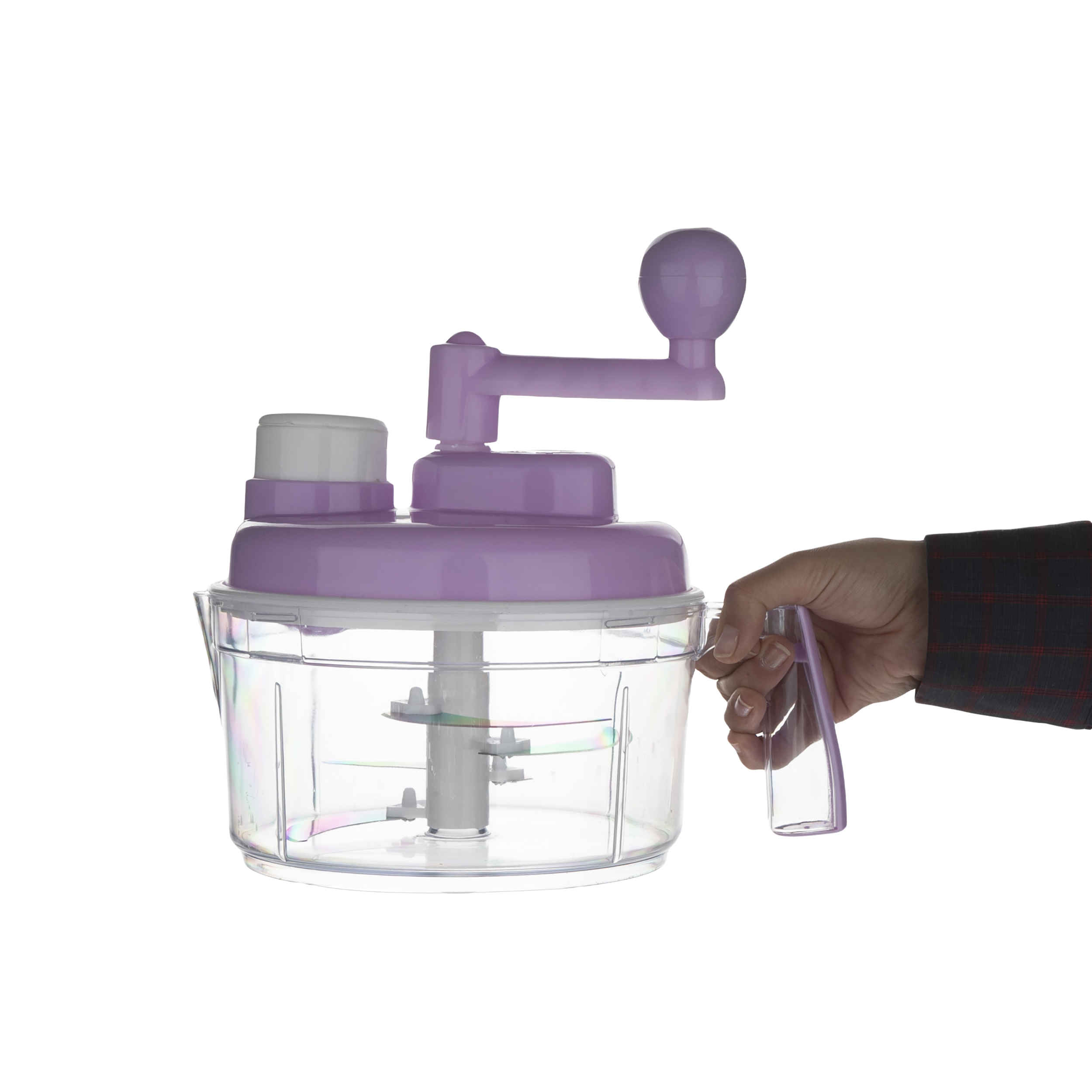 Manual Vegetable Hand Chopper & Juicer with Plastic Handle