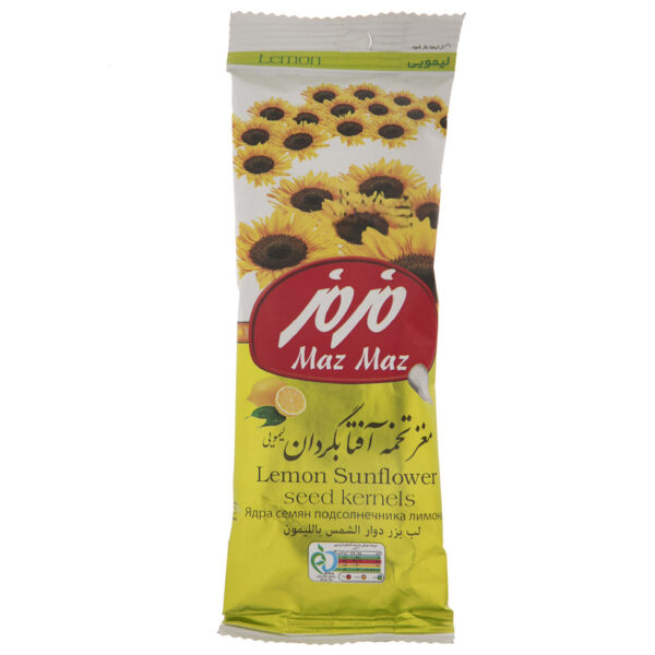 Maz Maz Lemon Flavored Sunflower Seed Kernels Snack - 35g (x10)