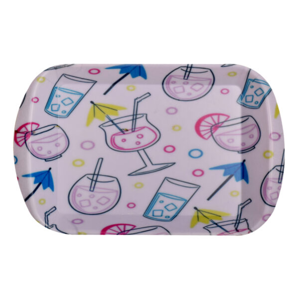 Melamine Serving Tray Durable & Lightweight Summer Drinks set of 3