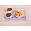 Melamine Serving Tray Durable & Lightweight Tea Kettle Design for kitchen