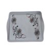 Melamine Serving Tray Durable & Lightweight for Table Setting Floral