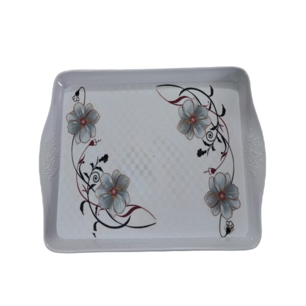 Melamine Serving Tray Durable & Lightweight for Table Setting Floral