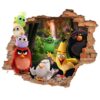 Nursery 3D Wall Sticker for Baby's Room with Angry Birds Design