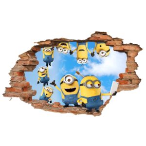 Nursery 3D Wall Sticker for Baby’s Room with Minions Design