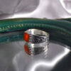 Persian Agate Silver Ring for Men Elegance Red Model ANMS