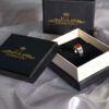 Persian Agate Silver Ring for Men Elegance Red Model ANMS