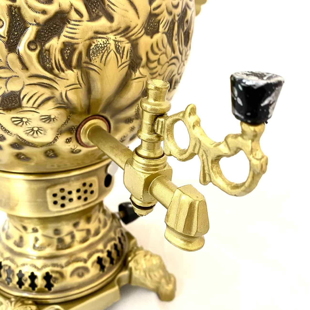 Persian Brass Gas Samovar Traditional Design Tea Maker
