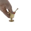 Persian Brass Mortar & Pestle for Grinding & Pounding Spices Model Neda