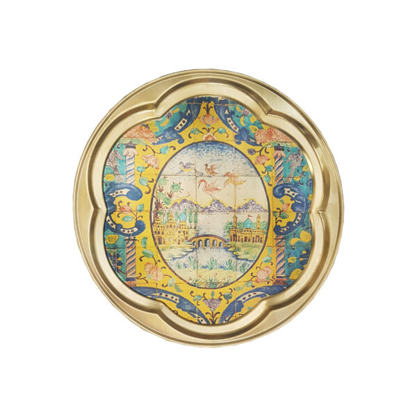 Persian Brass Serving Tray Elegance in Landscape Design