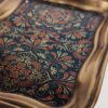 Persian Brass Serving Tray with Persian Floral Motifs